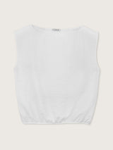 Jadea 4935 maglia scollo a barca in viscosa blusa bianco