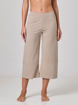 Jadea 4943 pantalone capri linea svasata beige
