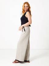 Jadea 4944 pantalone in viscosa con dettagli a contrasto corda