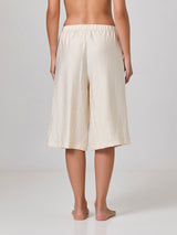 Jadea 4946 bermuda in misto lino con tasche beige