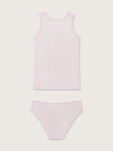Jadea 4950 coordinato canotta e slip a costine rosa