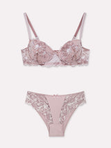 Jadea 4959 coordinato balconcino e slip con pizzo fard