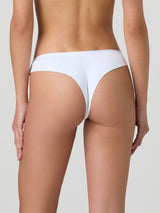 Brasiliana in cotone modal con pizzo e retro doppiato