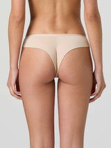 Brasiliana in cotone modal con pizzo e retro doppiato