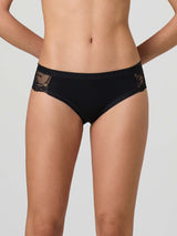 Slip in cotone modal con fascia e pizzo laterale