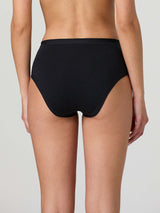 Midi in cotone modal con fascia e pizzo frontale