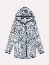 Jadea 5243 pigiama lungo Coral Fleece a fantasia colore panna serie Vittoria