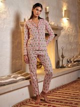 Jadea 5268 pigiama lungo in cotone jersey fantasia natale serie Christmas