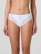 Slip in cotone modal e pizzo frontale