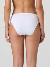 Slip in cotone modal e pizzo frontale