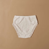 Midi in cotone modal con fascia e pizzo