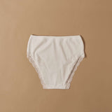 Midi in cotone modal con fascia e pizzo