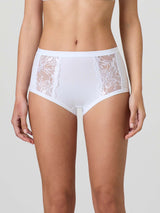 Culotte in cotone modal con fascia e pizzo frontale