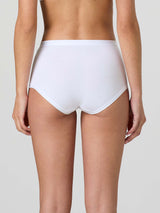 Culotte in cotone modal con fascia e pizzo frontale