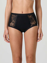 Culotte in cotone modal con fascia e pizzo frontale