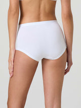 Culotte in cotone modal con fascia e inserti in pizzo