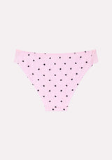 Jadea 6475 slip in cotone con cuoricini e pizzo colore rosa serie Persefone