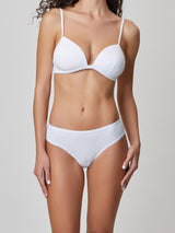 Jadea 6478 slip in cotone a fantasia con pizzo colore bianco serie rea