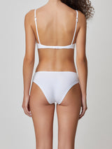 Jadea 6478 slip in cotone a fantasia con pizzo colore bianco serie Rea