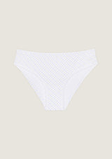 Jadea 6478 slip in cotone a fantasia con pizzo colore bianco serie Rea