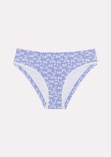 Jadea 6478 slip in cotone a fantasia con pizzo colore glicine serie Rea