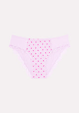 Jadea 6490 slip trasparente con cuori e pizzo colore gelsomino serie Talia