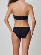 Jadea 6490 slip tessuto trasparente con cuori e pizzo colore nero serie Talia