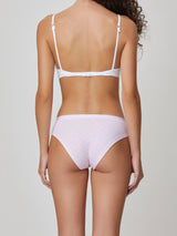 Jadea 6493 slip in cotone a pois con pizzo colore rosa serie Eco