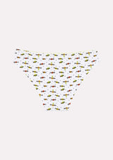 Jadea 6495 slip in cotone a fantasia colore bianco serie Asteria