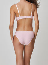 Jadea 6505 slip a pois con pizzo colore petalo serie Circe