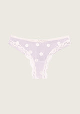 Brazilian polka dot briefs in stretch cotton and lace, Circe series