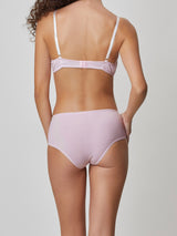 Jadea 6508 slip midi a pois con pizzo colore petalo serie Circe