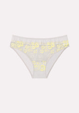 Jadea 6509 slip pizzo semi-trasparente floreale colore perla serie Galatea