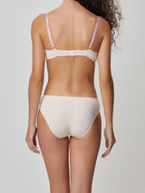 Jadea 6509 slip pizzo semi-trasparente floreale colore vaniglia serie Galatea