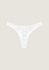 Jadea 6527 perizoma in cotone e pizzo colore bianco serie Medea