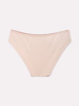 Jadea 6530 slip donna in cotone a costine con pizzo rosa serie nebula