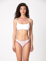 Jadea 6531 brasiliana cotone elasticizzato costine e pizzo rosa serie nebula