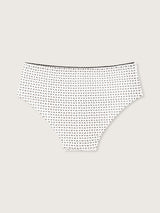 Jadea 6535 slip midi donna cotone elasticizzato a fantasia bianco serie luna