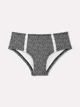 Jadea 6535 slip midi donna cotone elasticizzato a fantasia nero serie luna