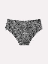 Jadea 6535 slip midi donna cotone elasticizzato a fantasia nero serie luna