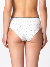 Jadea 6535 slip midi donna cotone elasticizzato a fantasia seta serie luna