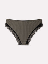 Jadea 6536 slip donna cotone elasticizzato fantasia vichi nero serie vega