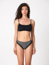 Jadea 6537 brasiliana cotone elasticizzato fantasia vichi nero serie vega