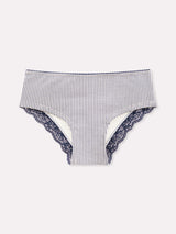 Jadea 6538 slip donna midi cotone fantasia vichi blu serie vega