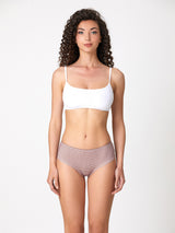 Jadea 6538 slip donna midi cotone fantasia vichi fango serie vega