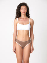 Jadea 6541 slip donna cotone elasticizzato fantasia mista tortora serie galaxia