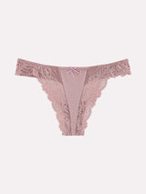 Jadea 6568 perizoma con pizzo floreale malva serie zefiro