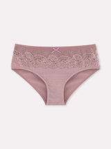 Jadea 6569 slip donna midi con pizzo floreale malva serie zefiro