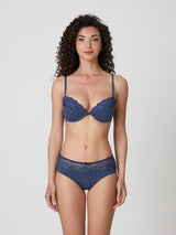 Jadea 6569 slip donna midi con pizzo floreale oceano serie zefiro