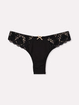 Jadea 6571 brasiliana con pizzo trasparente laterale nero serie eterea